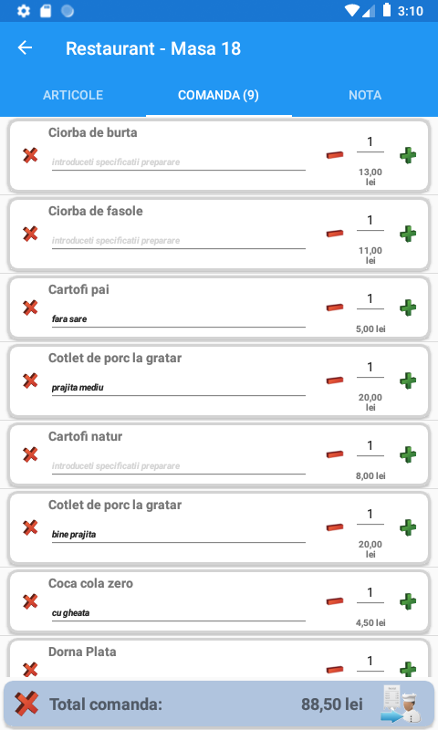LINKorder — comandă