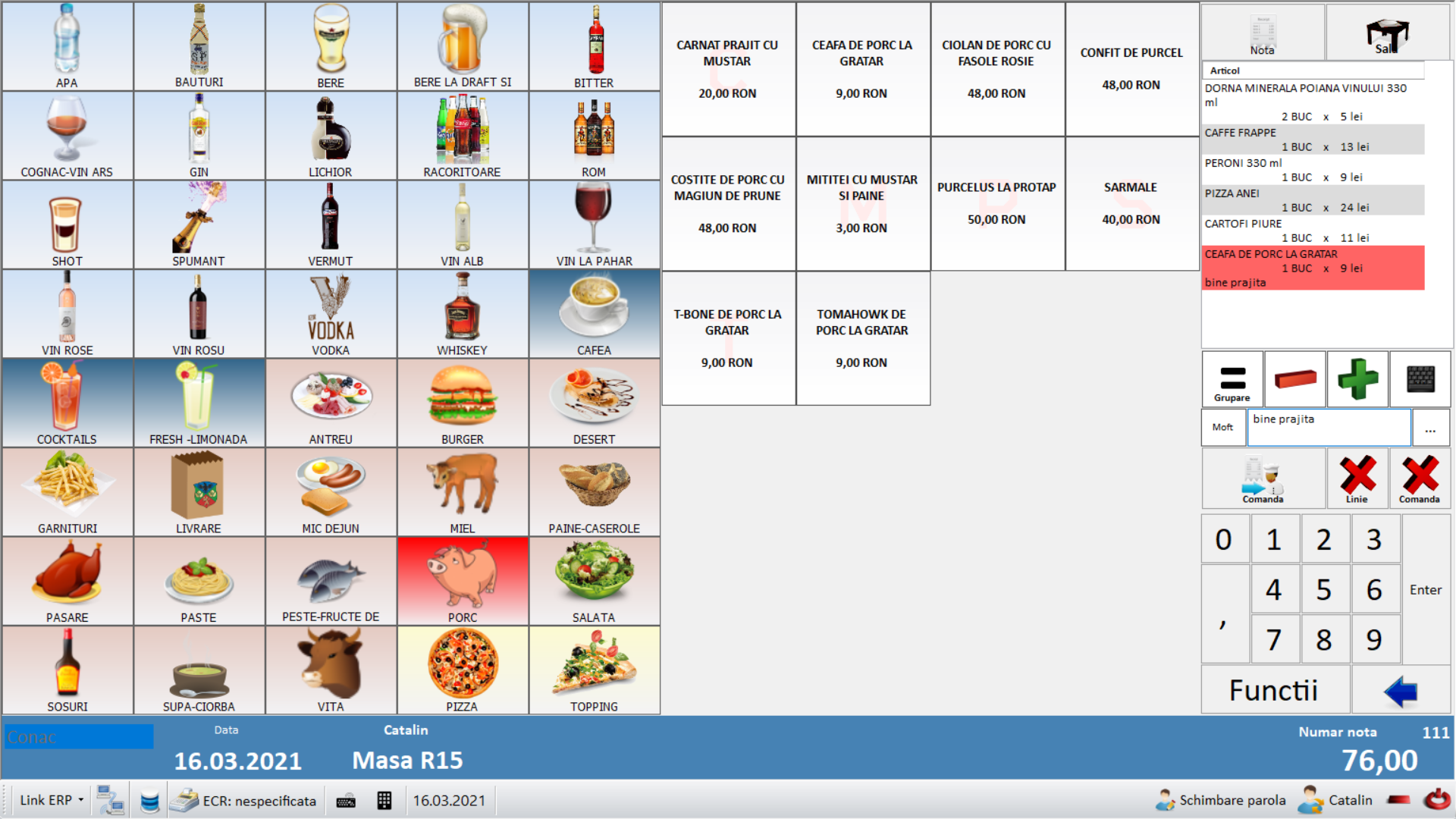 LINKpos HoReCa — comandă